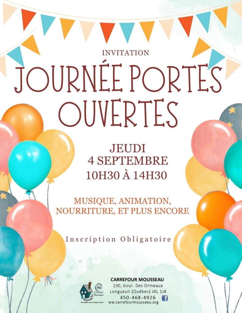 Journée portes ouvertes 4 septembre 2025